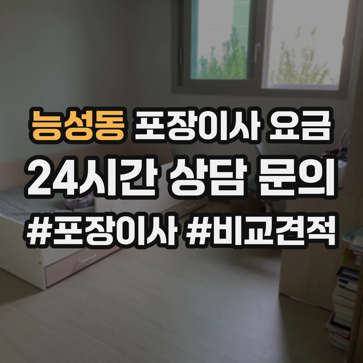 능성동 포장이사 요금