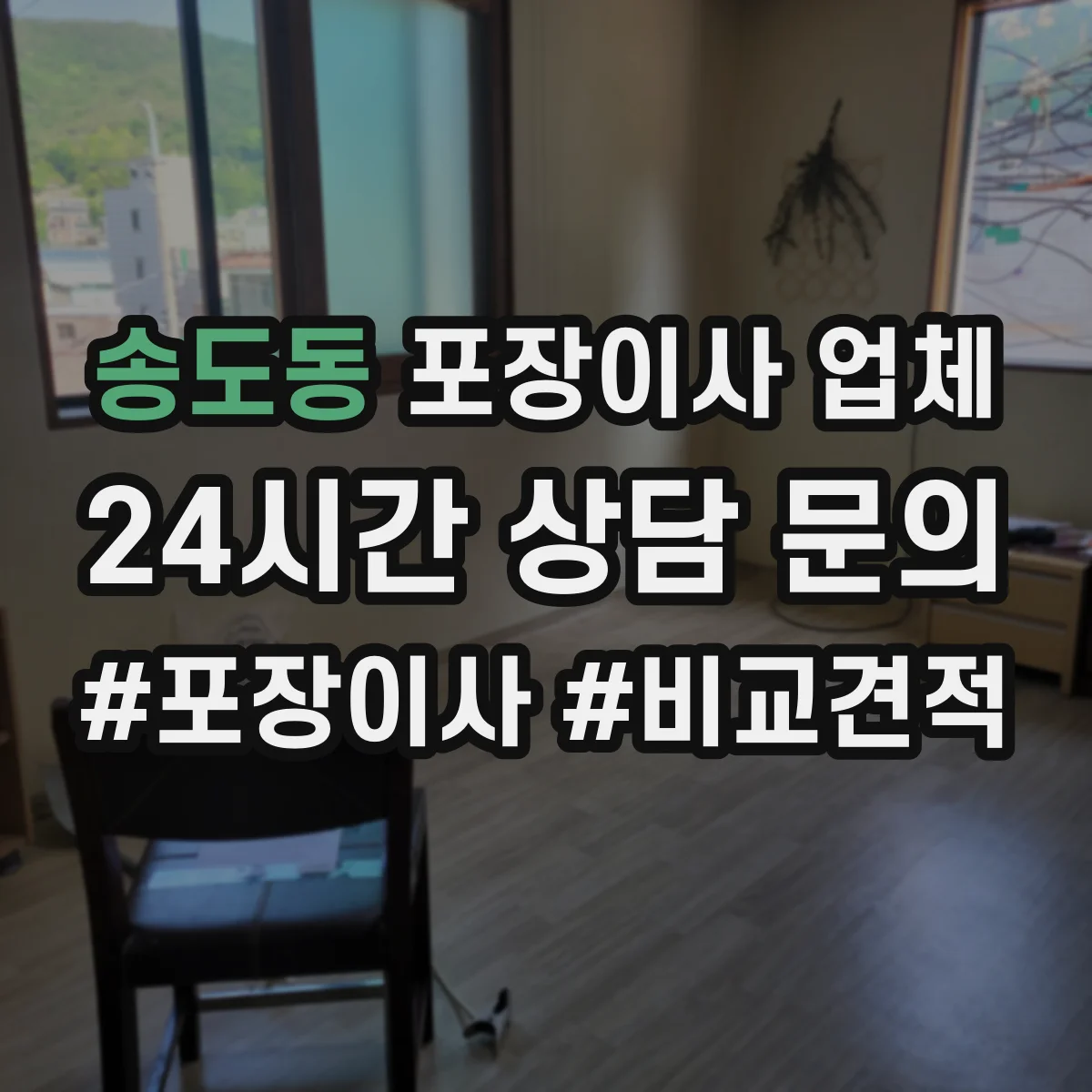 송도동 포장이사 업체