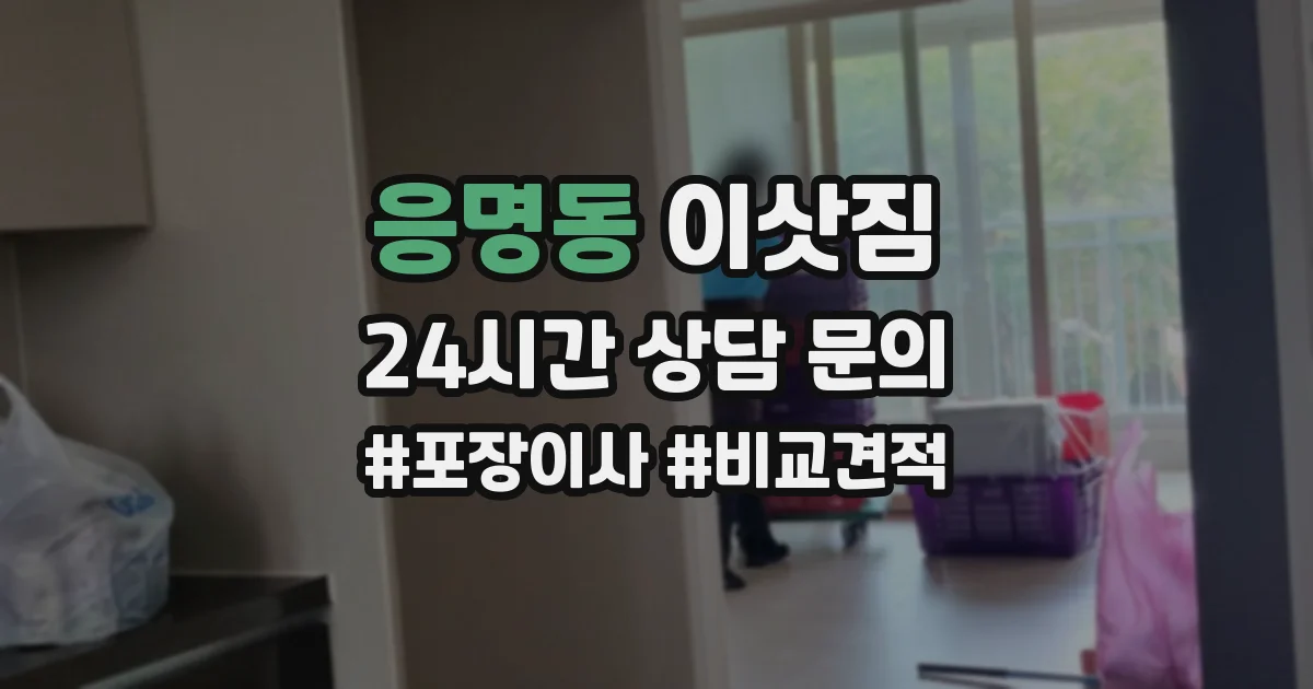 응명동 이삿짐