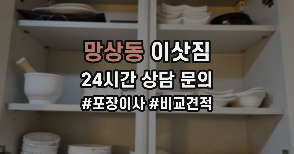 망상동 이삿짐