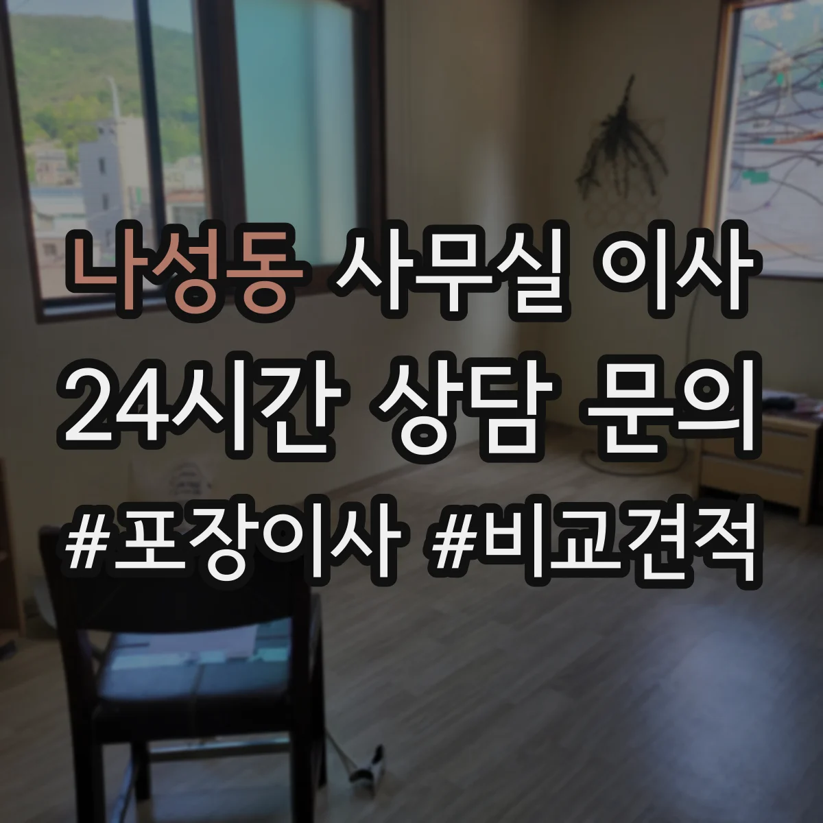 나성동 사무실 이사