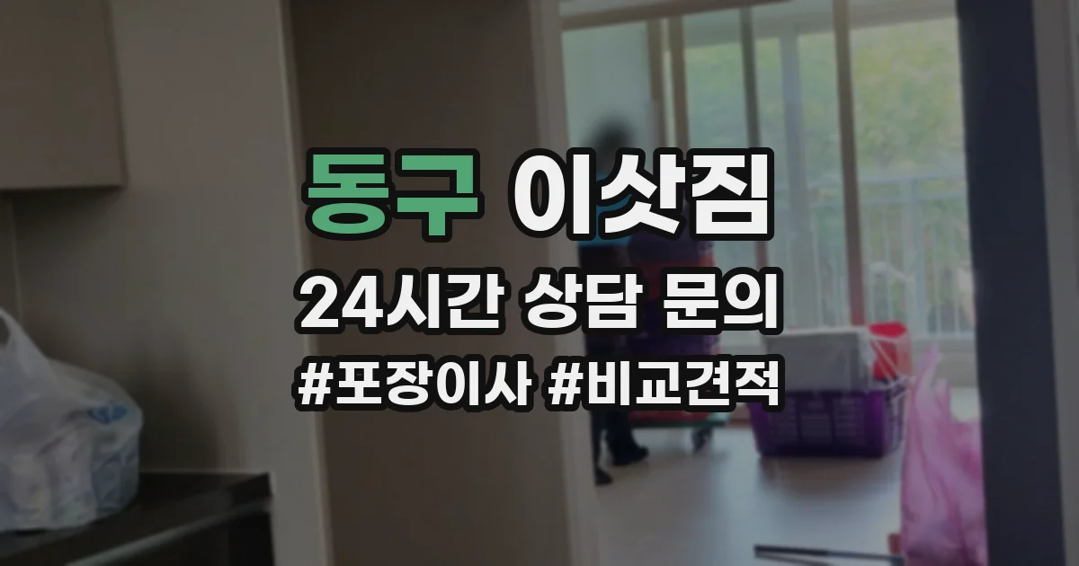 동구 이삿짐