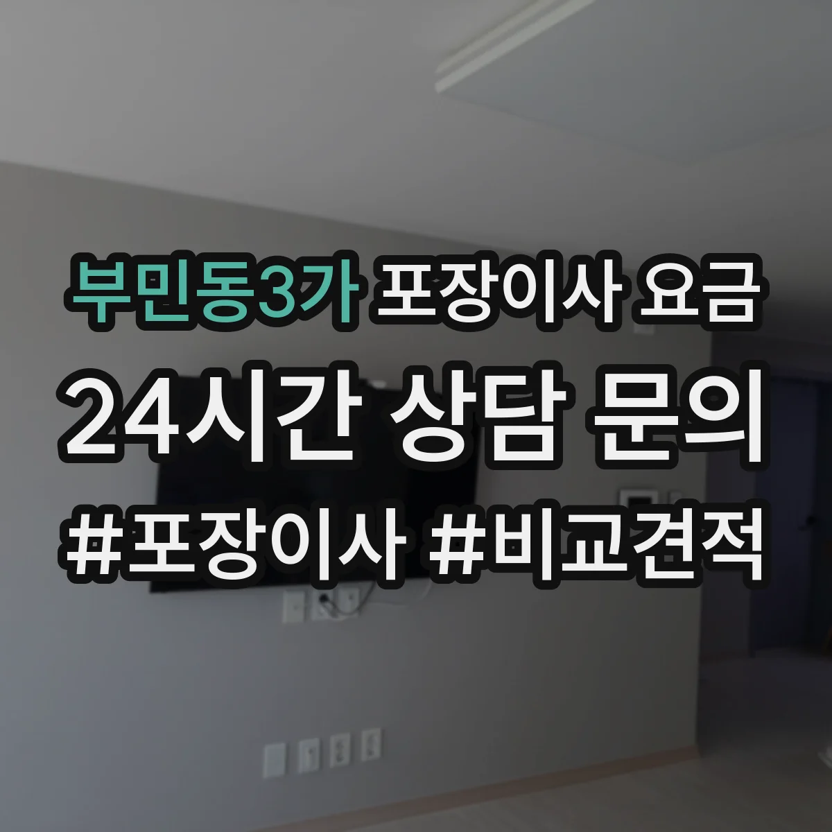 부민동3가 포장이사 요금
