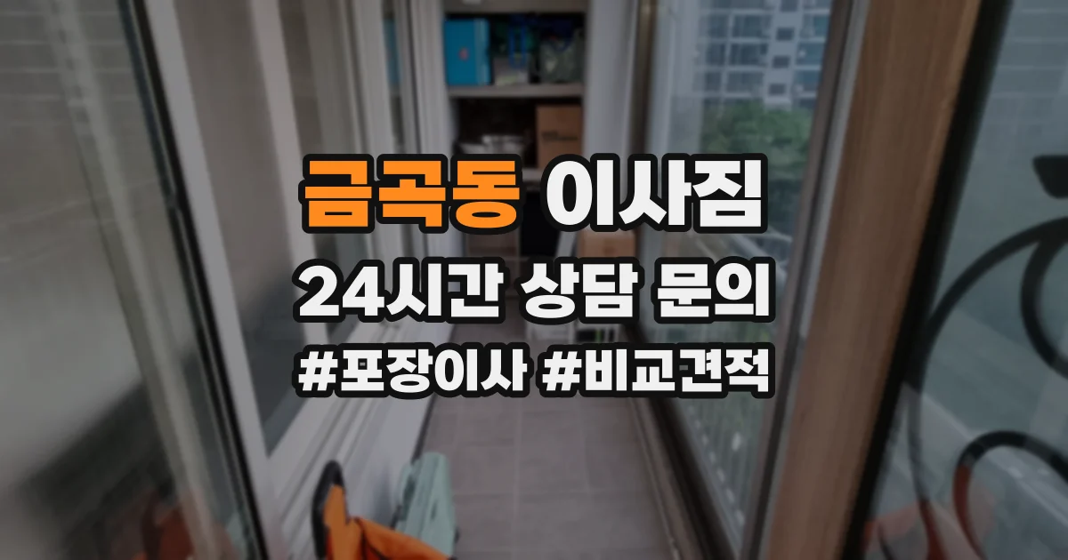 금곡동 이사짐