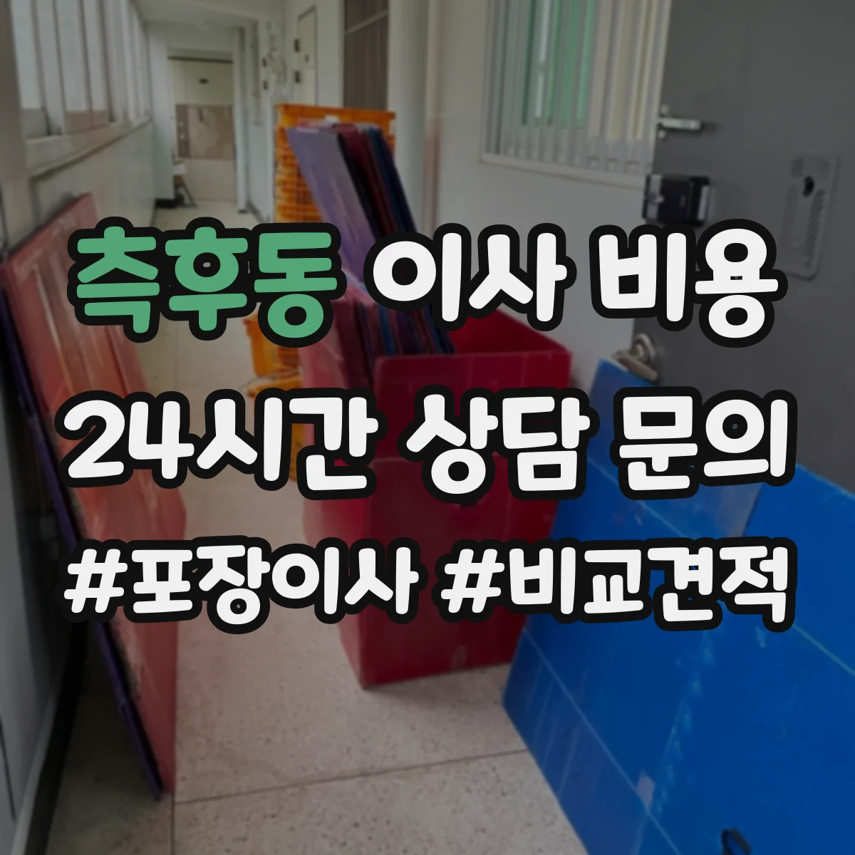 측후동 이사 비용