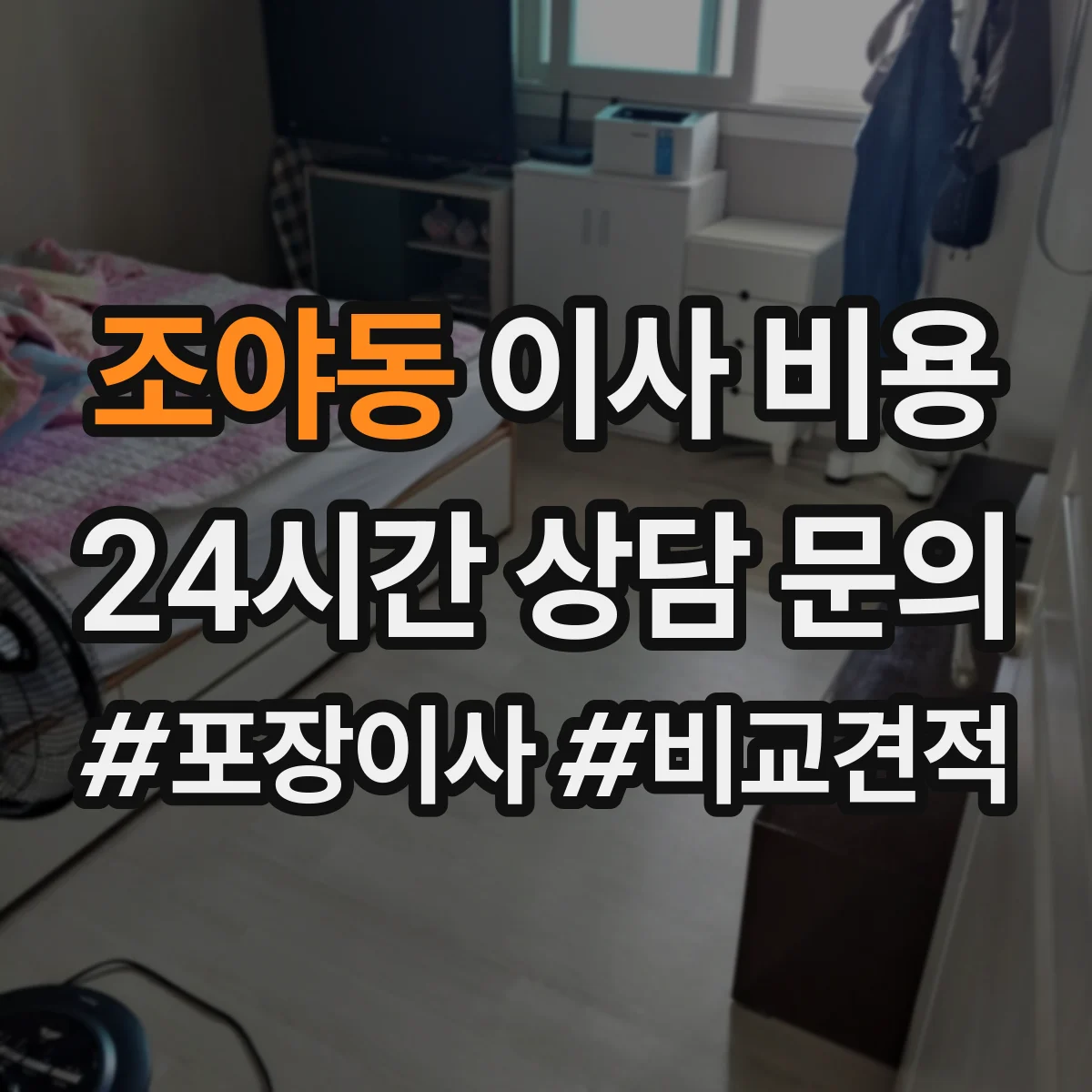 조야동 이사 비용