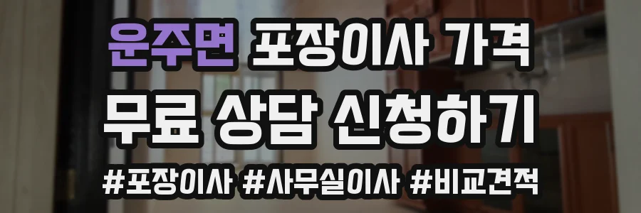 운주면 포장이사 가격
