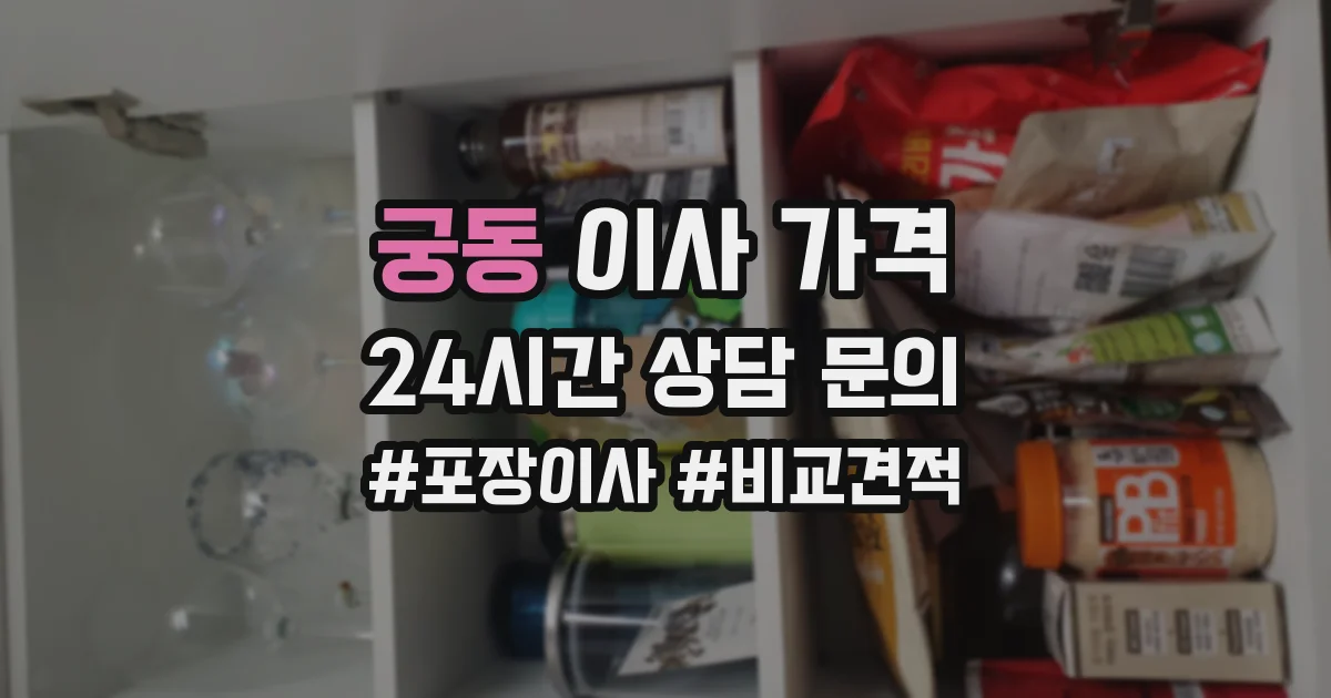 궁동 이사 가격