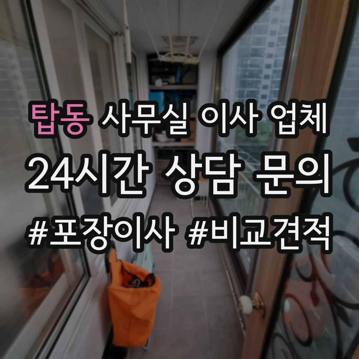 탑동 사무실 이사 업체