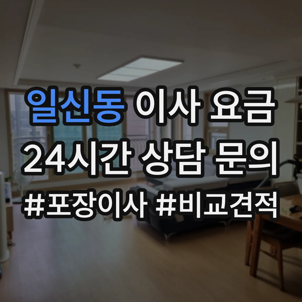 일신동 이사 요금