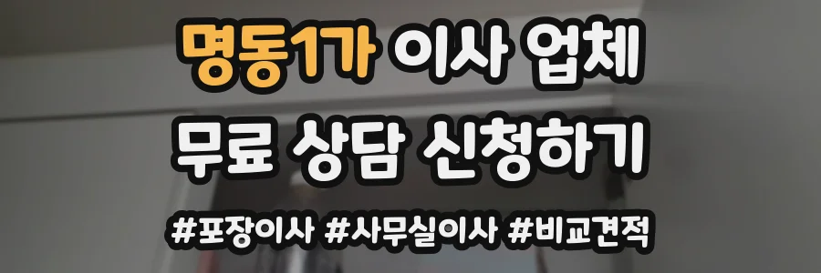 명동1가 이사 업체