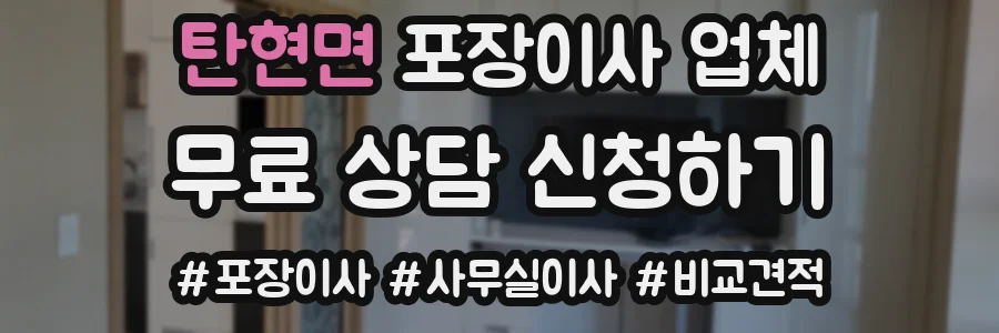 탄현면 포장이사 업체