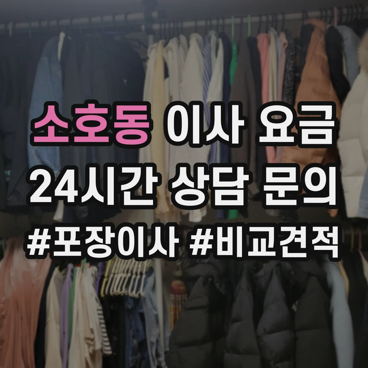 소호동 이사 요금