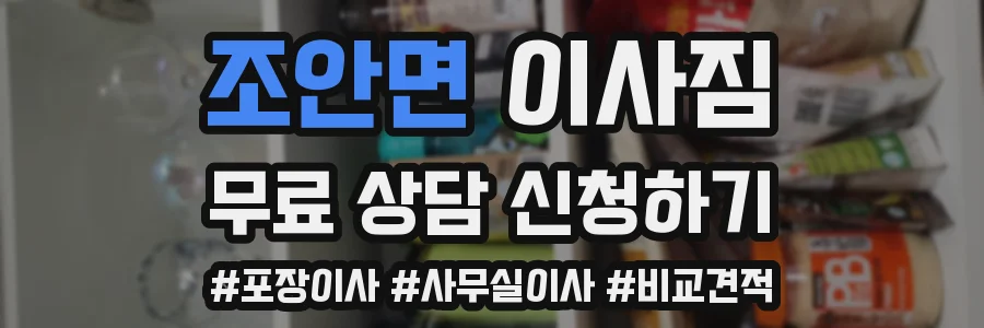 조안면 이사짐
