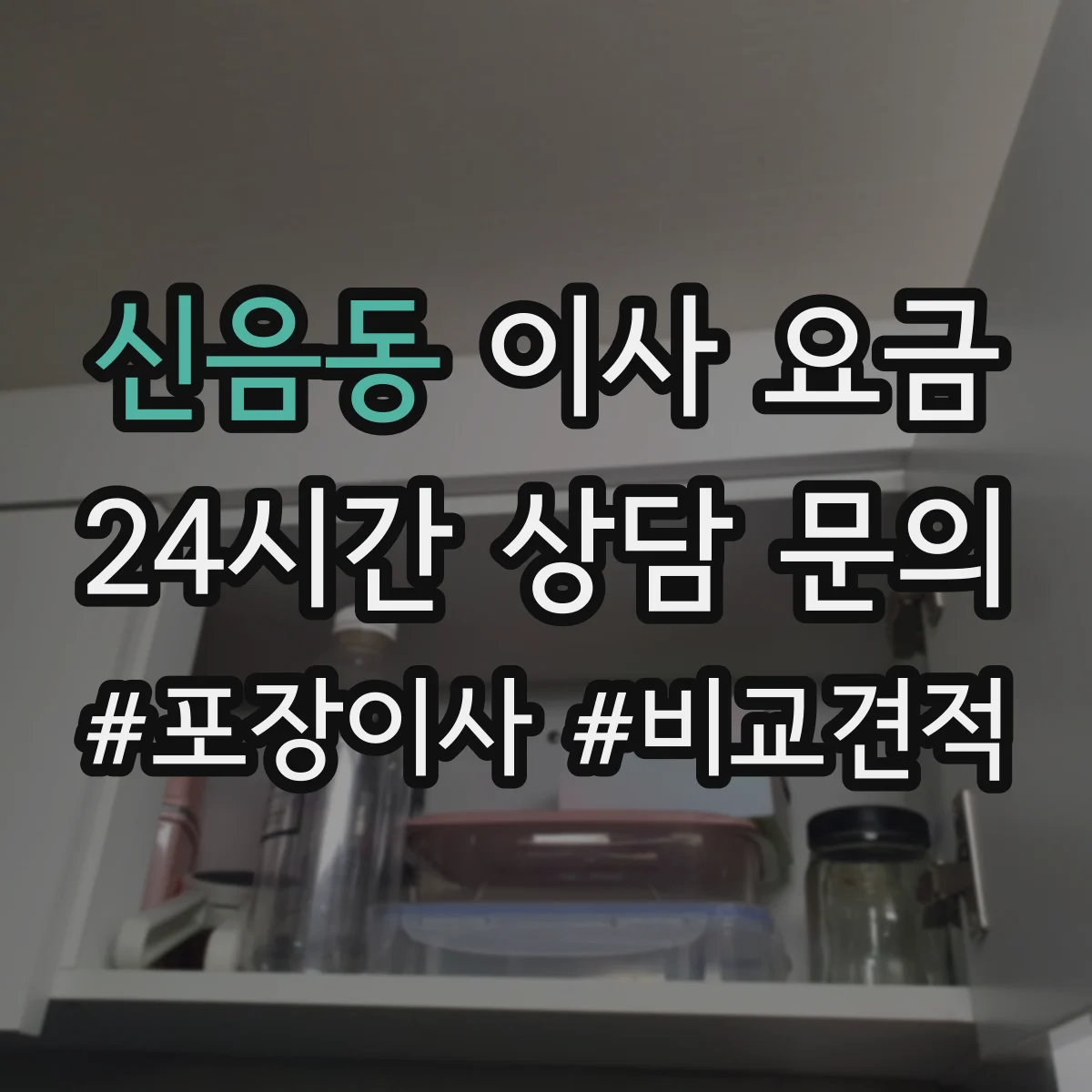 신음동 이사 요금