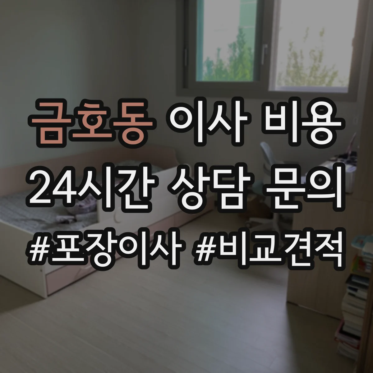 금호동 이사 비용