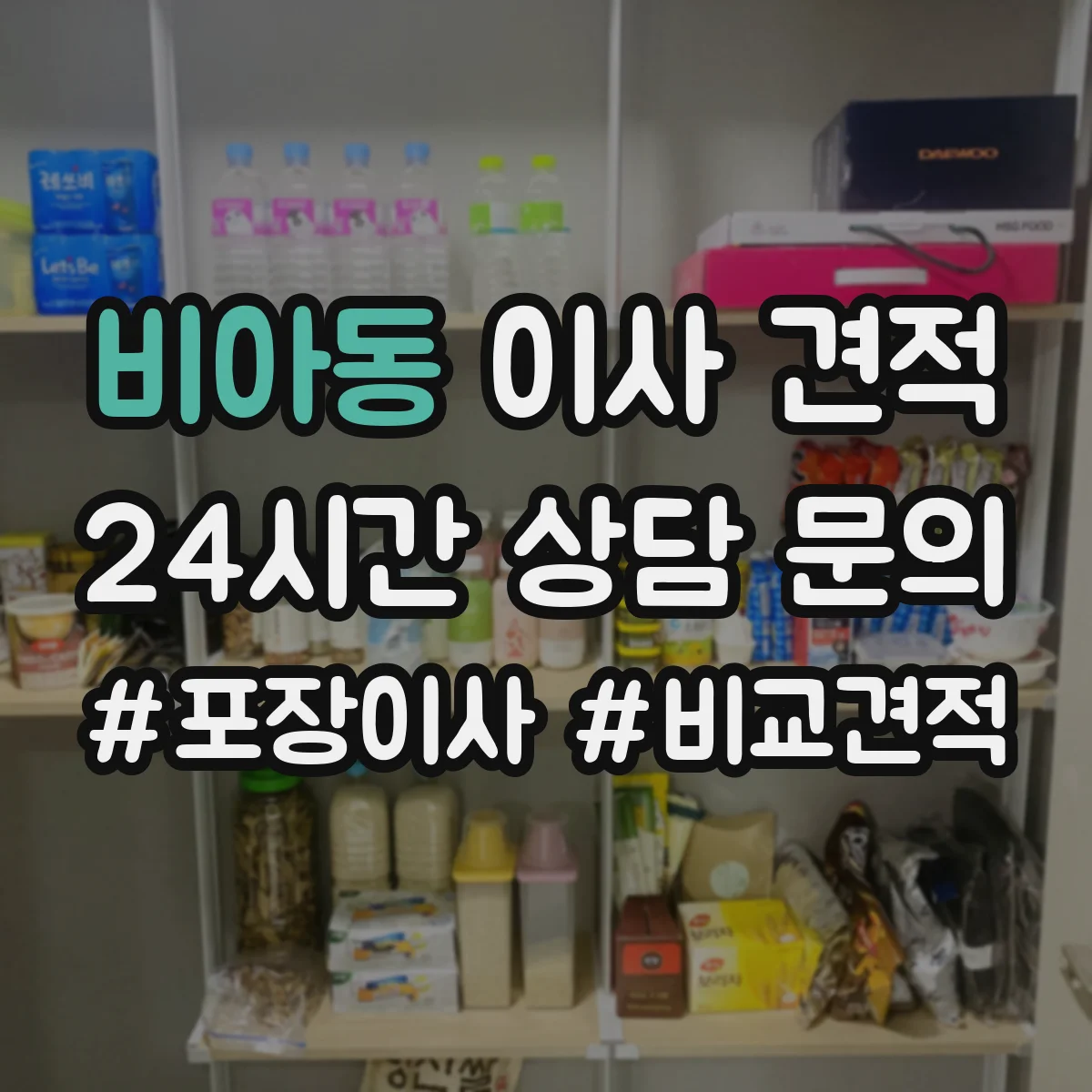 비아동 이사 견적