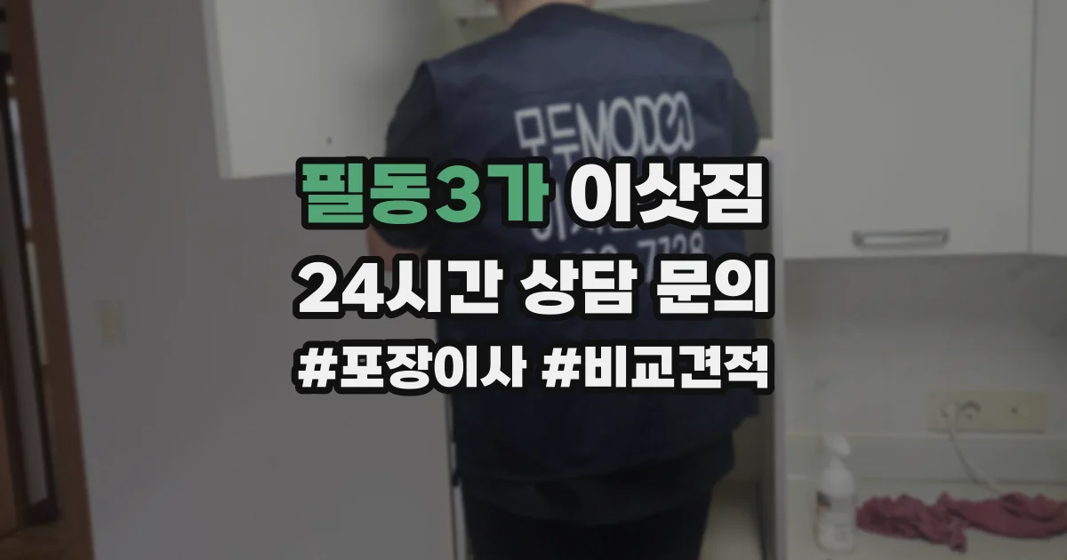 필동3가 이삿짐