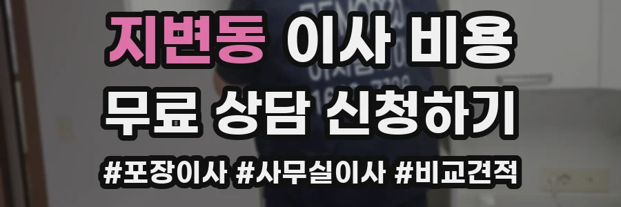 지변동 이사 비용