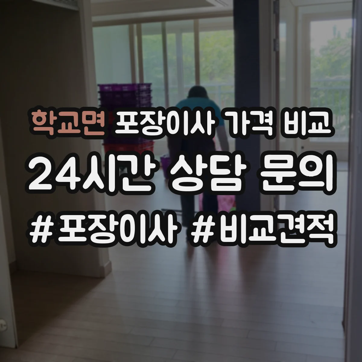학교면 포장이사 가격 비교