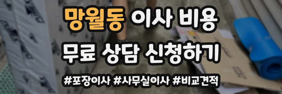 망월동 이사 비용