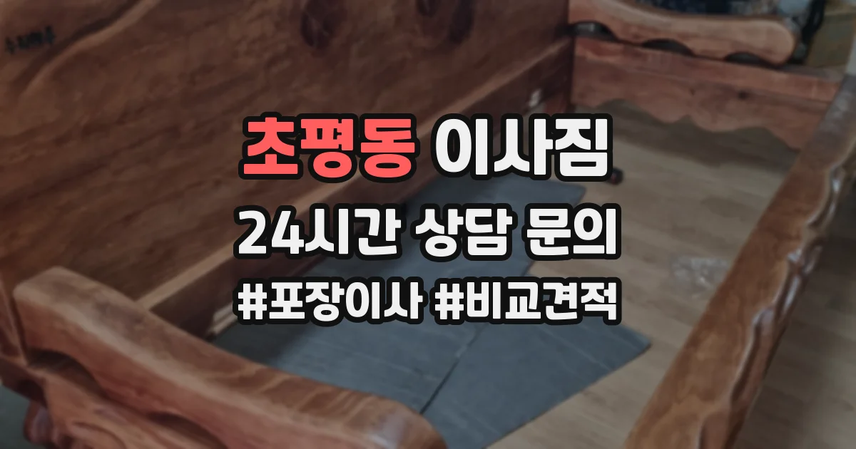 초평동 이사짐