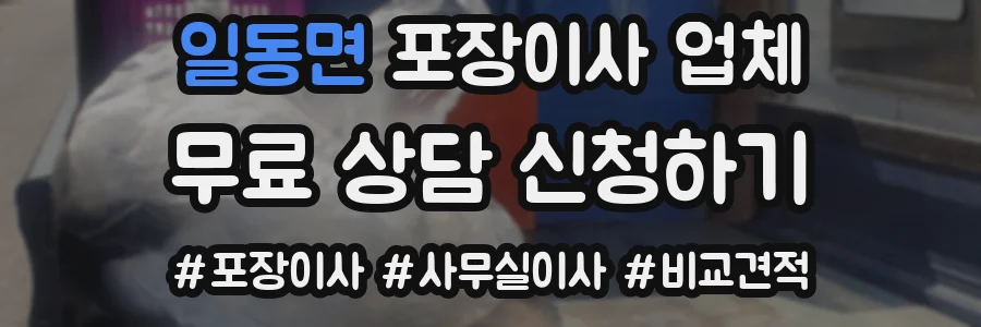 일동면 포장이사 업체