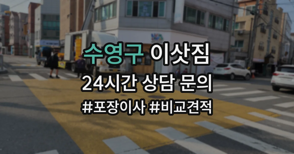 수영구 이삿짐
