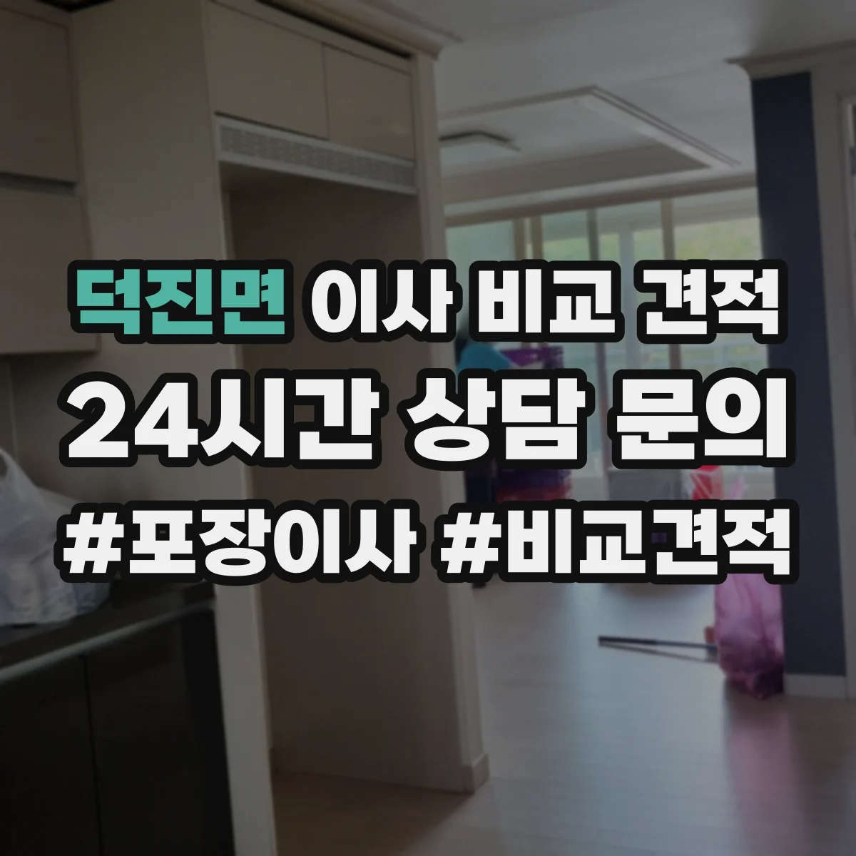 덕진면 이사 비교 견적
