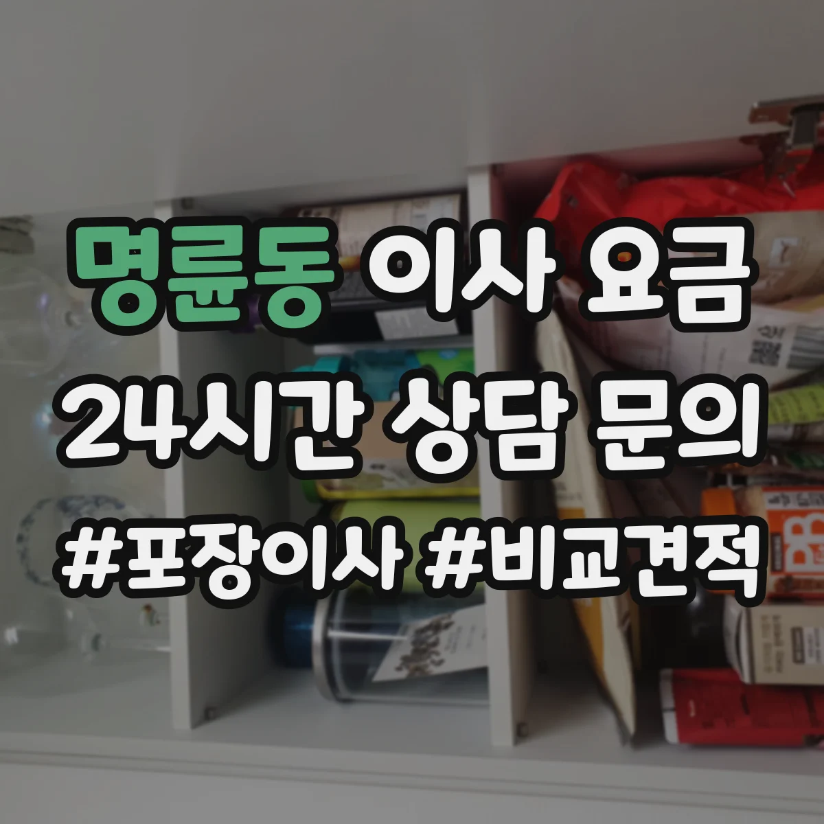 명륜동 이사 요금
