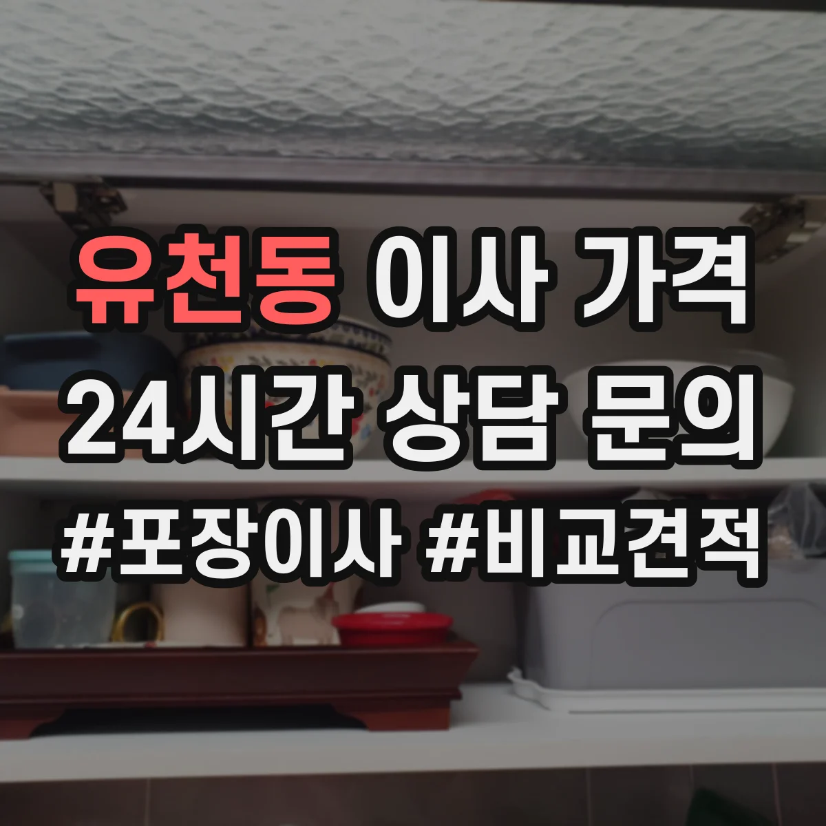 유천동 이사 가격