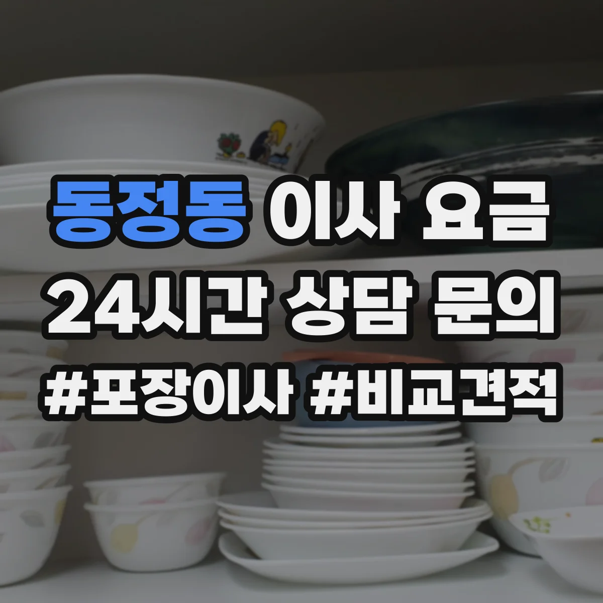 동정동 이사 요금