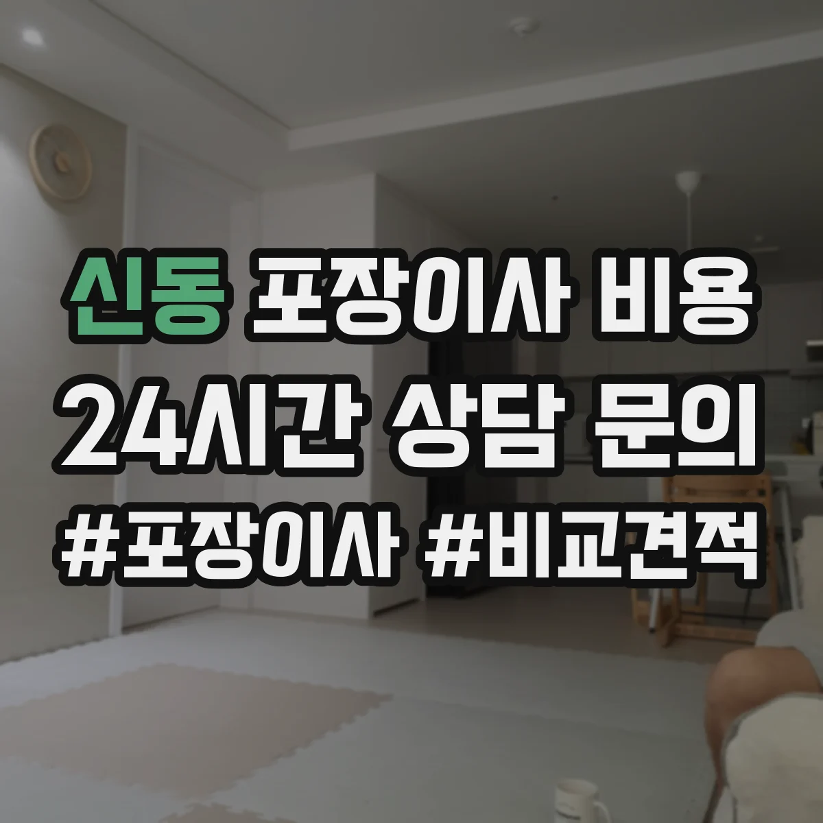 신동 포장이사 비용