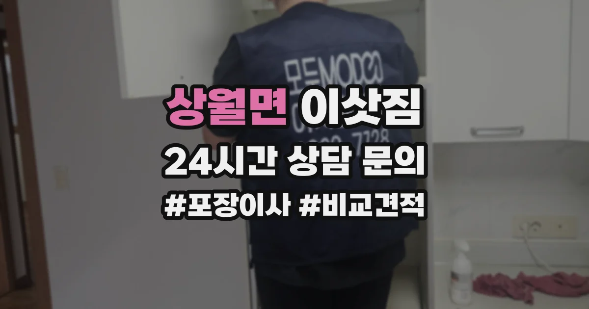상월면 이삿짐
