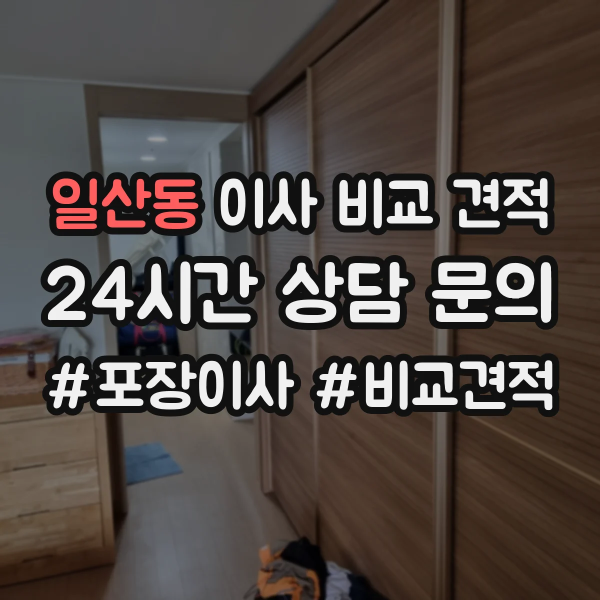 일산동 이사 비교 견적