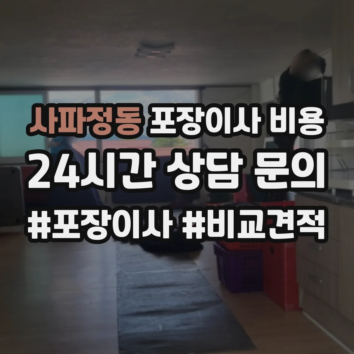 사파정동 포장이사 비용