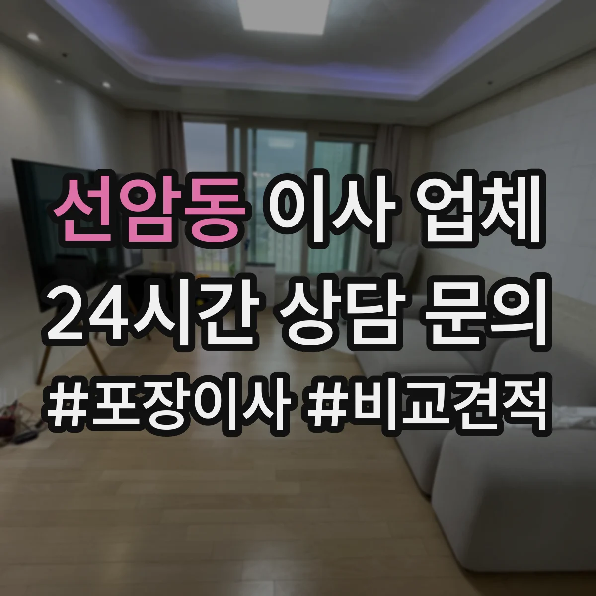 선암동 이사 업체