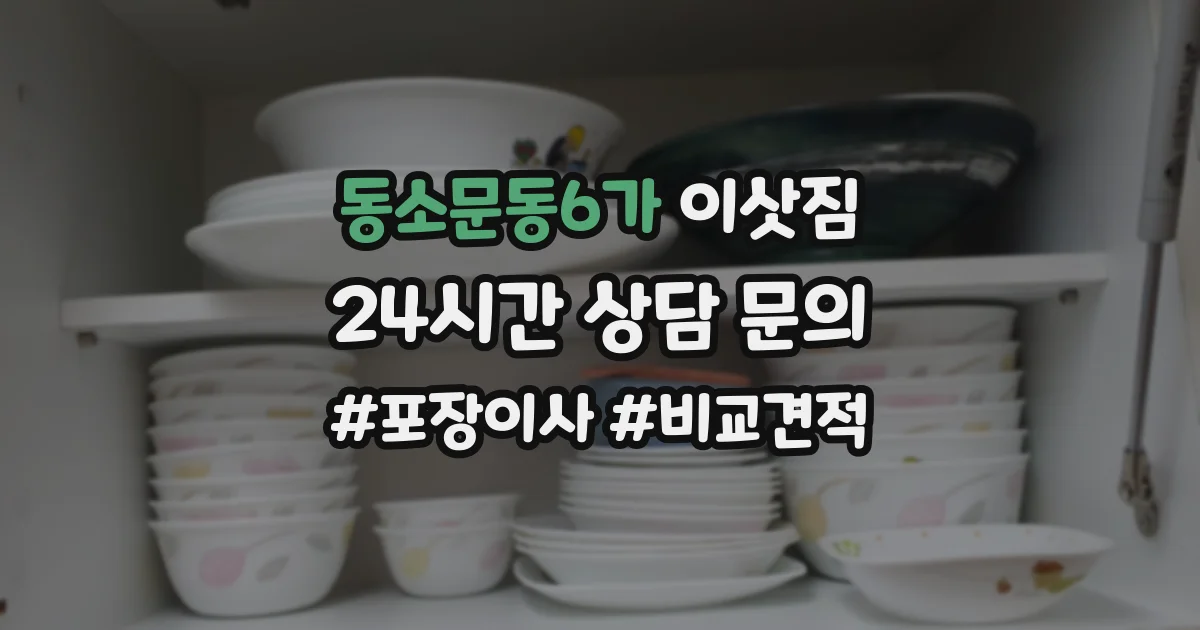 동소문동6가 이삿짐