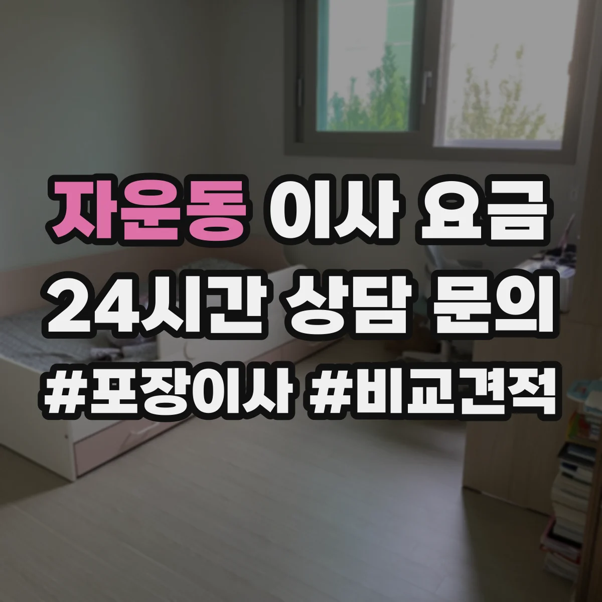 자운동 이사 요금