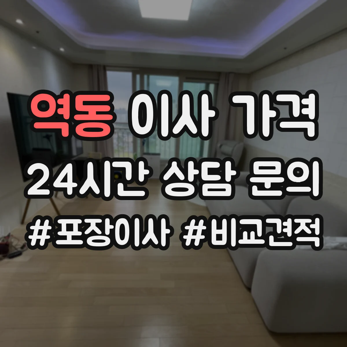 역동 이사 가격