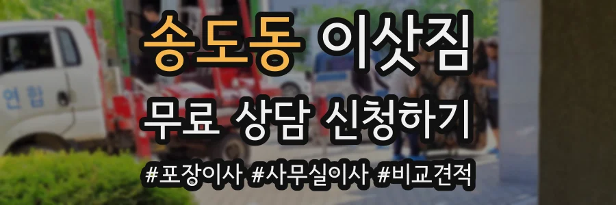 송도동 이삿짐