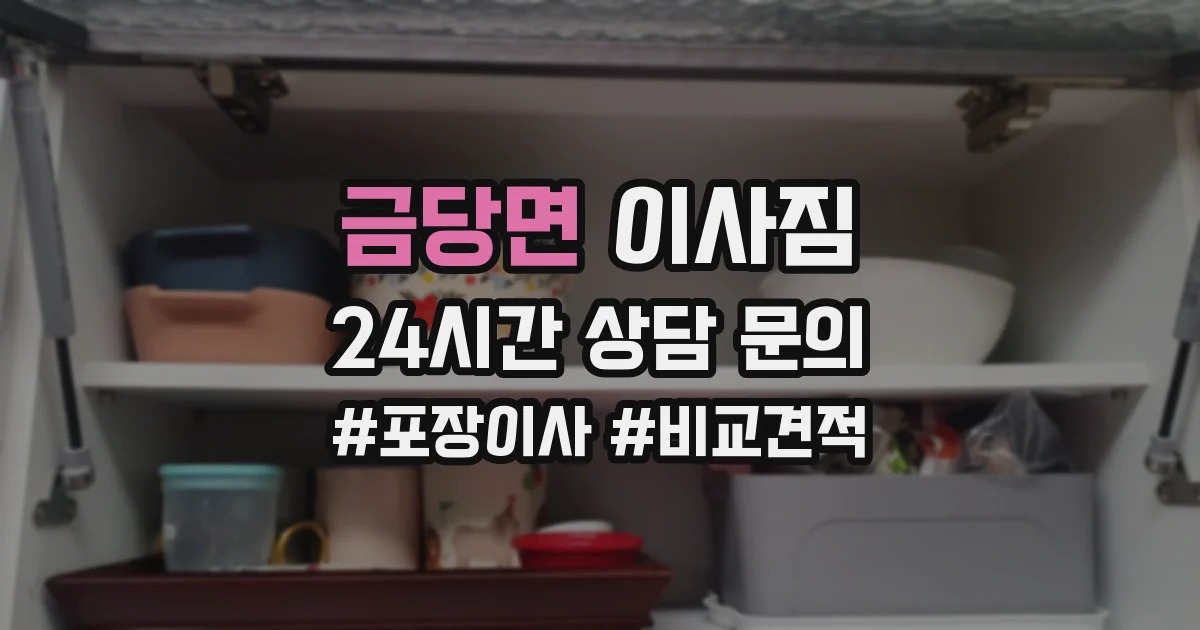 금당면 이사짐