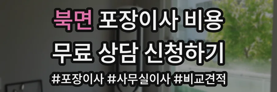 북면 포장이사 비용