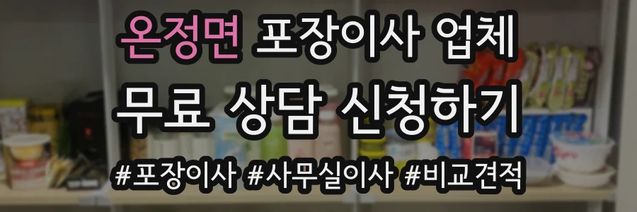온정면 포장이사 업체