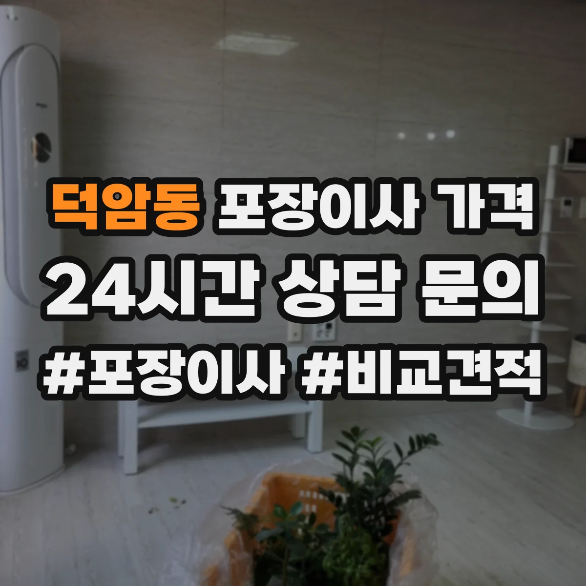 덕암동 포장이사 가격