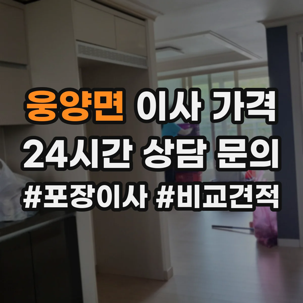 웅양면 이사 가격