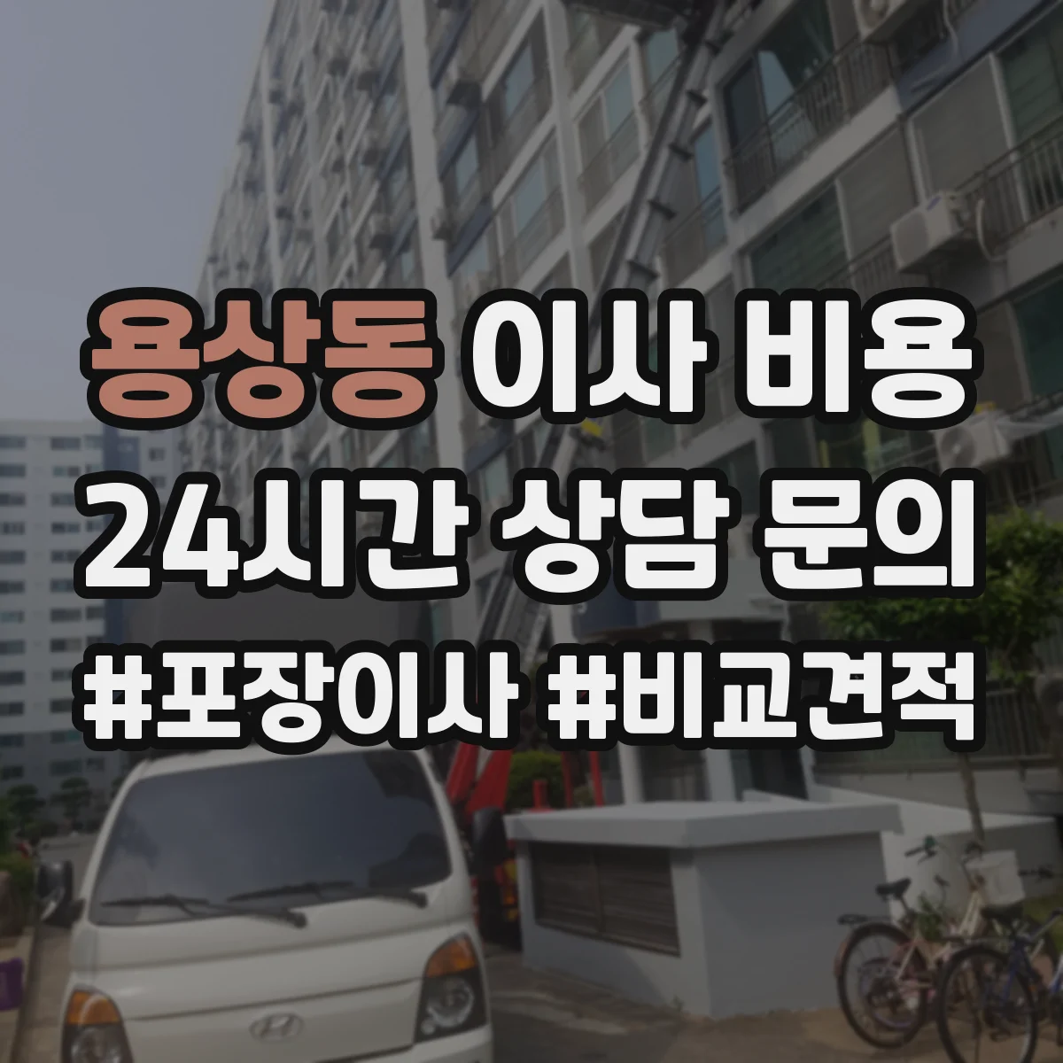 용상동 이사 비용