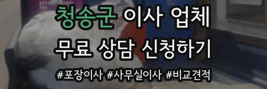 청송군 이사 업체