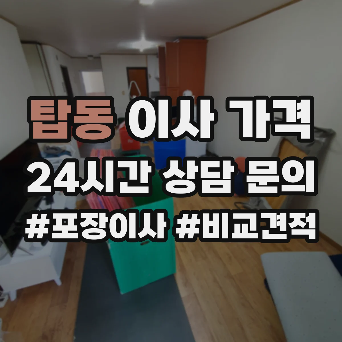 탑동 이사 가격