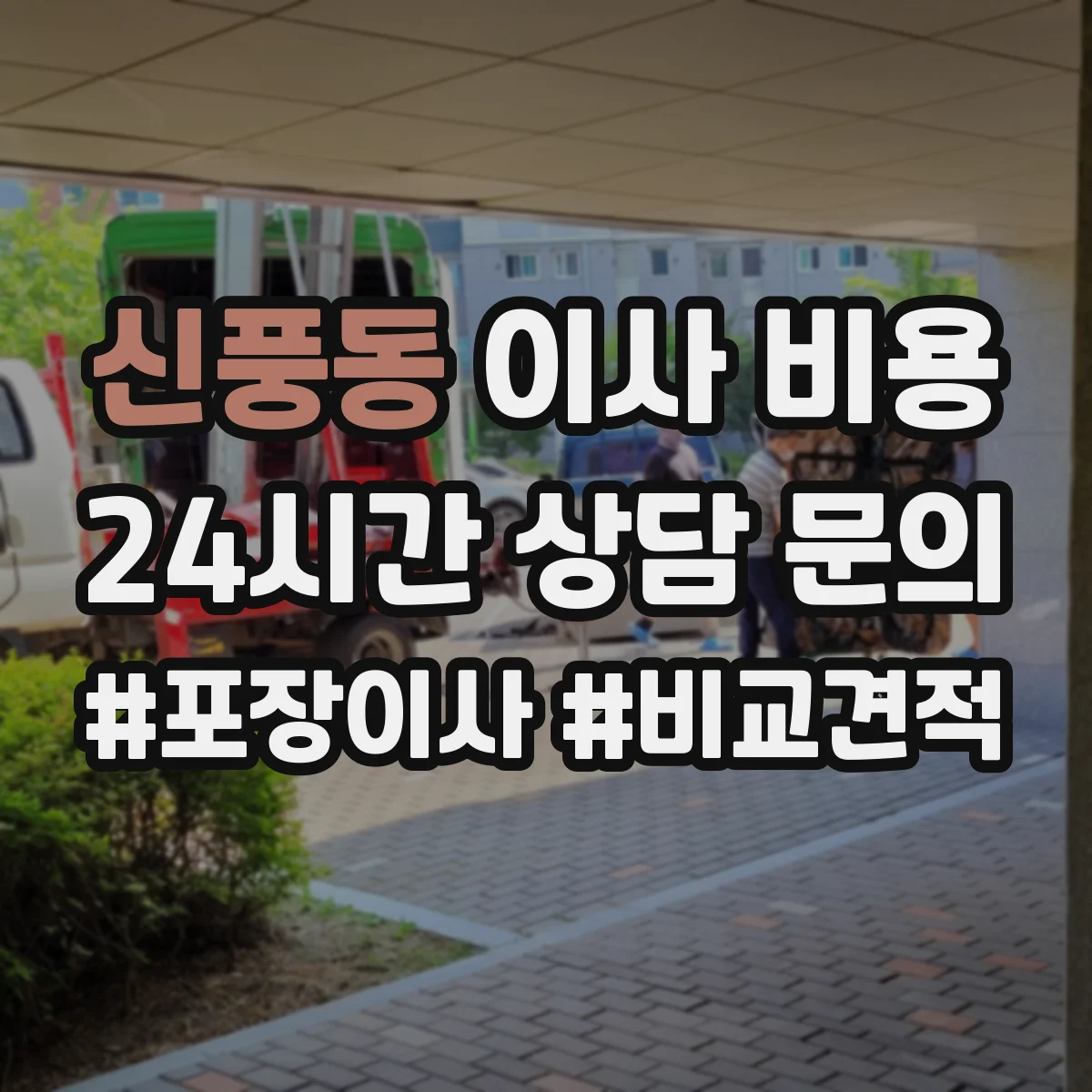 신풍동 이사 비용